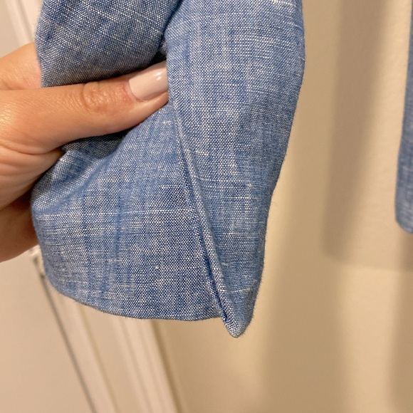 Ann Taylor Loft blazer 2P medium denim Color - Picture 4 of 6